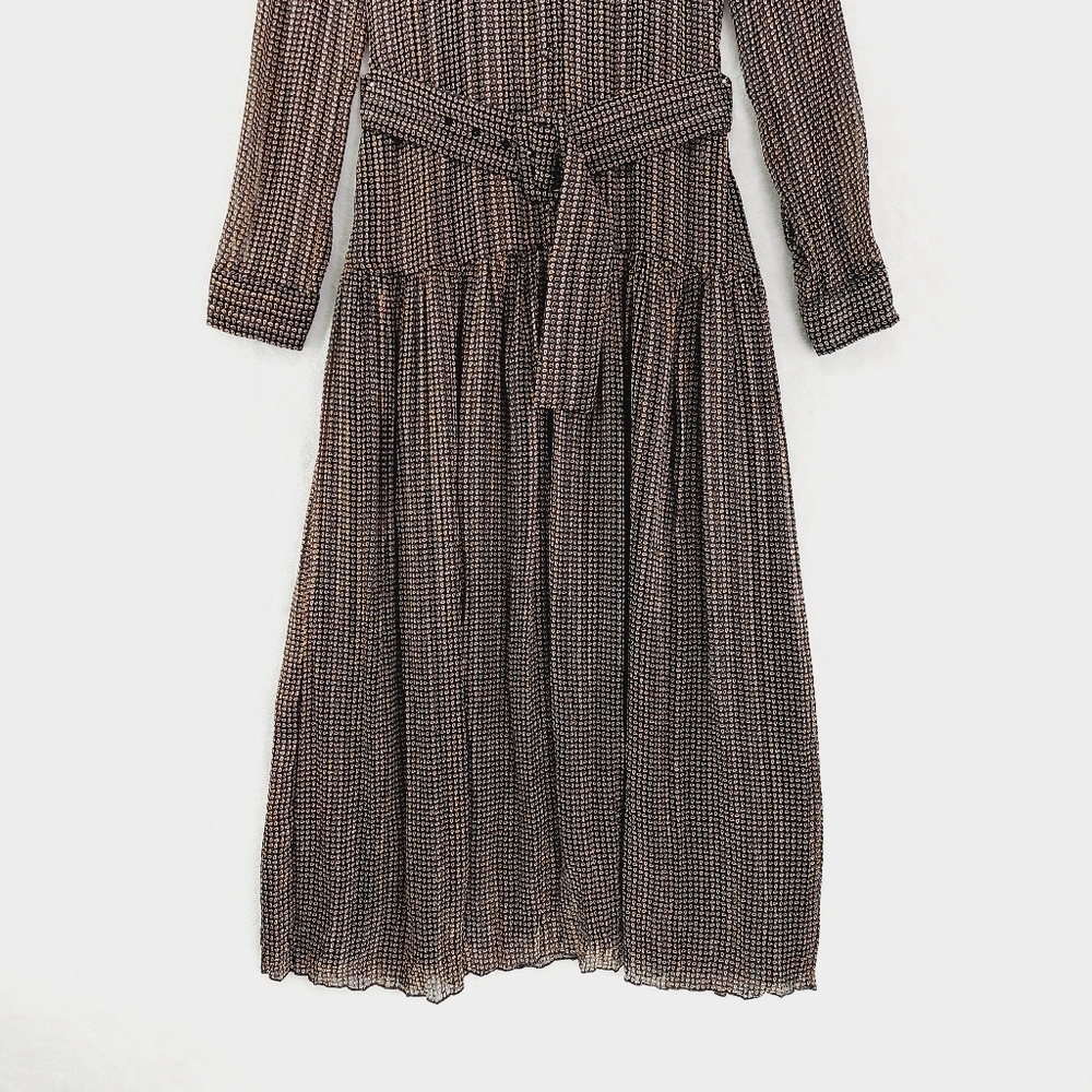 Zara Brown Midi Dress - Picture 3 of 11